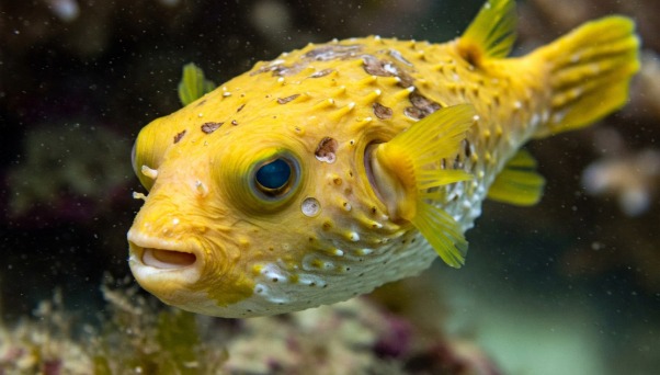 Sick Arothron citrinellus