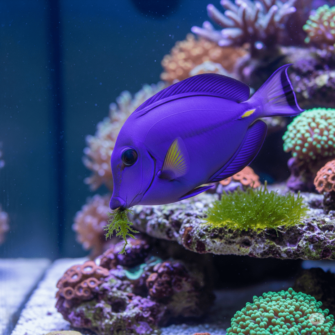 Purple tang from an Aquarium fish exporter in Kenya