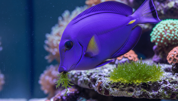 Purple tang from an Aquarium fish exporter in Kenya